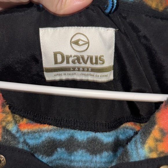 Vintage 90’s Dravus Aztec Pattern Fleece Sweater Outdoorman Streetwear L B2 - Picture 2 of 8